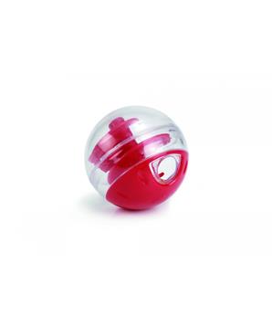 Beeztees Míček na pamlsky pro kočky plastový červený Twirly 5,5cm