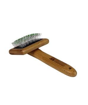 Levně Bamboo Groom Malý jemný kartáč s nerezovými hroty, Finišák