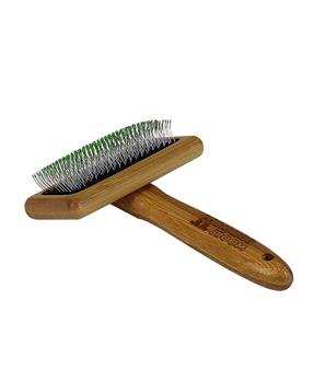 Levně Bamboo Groom Střední jemný kartáč s nerezovými hroty, Finišák
