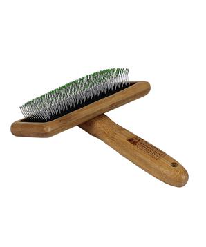 Levně Bamboo Groom Velký jemný kartáč s nerezovými hroty, Finišák