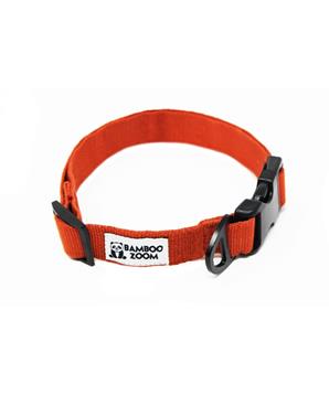 Levně Bamboo Zoom Obojek pro psy terracotta S