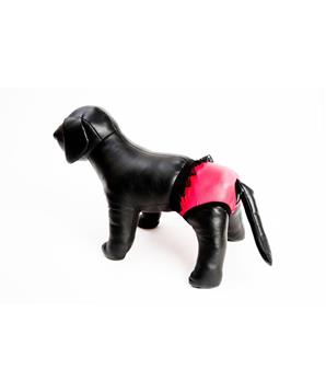 Levně Hárací kalhotky "Gina" červené s krajkou 18 cm
