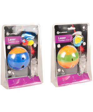 Levně Flamingo Interaktivní hračka lazer 3v1 pro psy i kočky 22,5cm