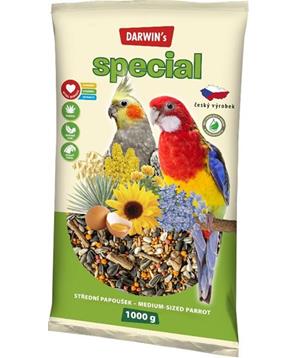 Levně Darwins Speciál střední papoušek 1 kg