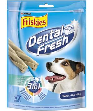 Levně Friskies snack dog - DentalFresh 3 v 1 "S" 110g