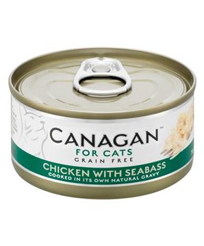 Levně Canagan Cat konz. - Kuře a mořský vlk 75 g