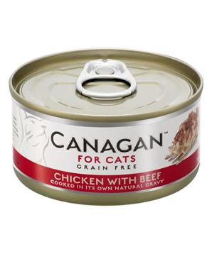 Levně Canagan Cat konz. - Kuře s hovězím 75 g