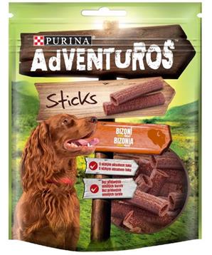 Levně Adventuros snack dog - tyčinky s bizoní přích. 120g