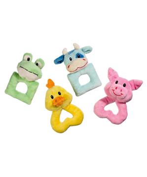 Levně Karlie Hračka plyšová - žába, kachna, prase, kráva - 14cm