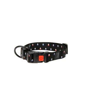 Levně Karlie Obojek ASP Mix&Match černý motiv Trojúhelník velikost L/XL 45-65cm 25mm