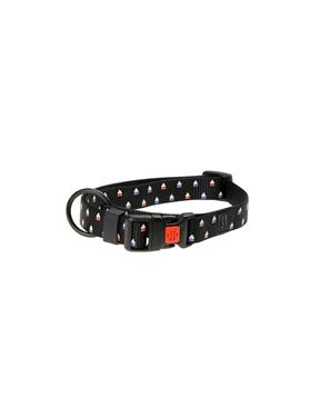 Levně Karlie Obojek ASP Mix&Match černý motiv Trojúhelník velikost M 40-55cm 20mm