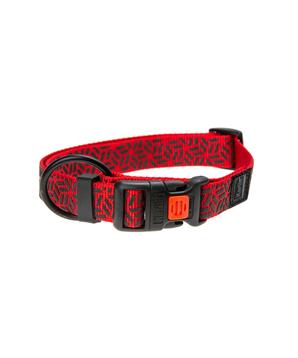 Levně Karlie Obojek ASP Mix&Match červený motiv Grafit velikost L/XL 45-65cm 25mm
