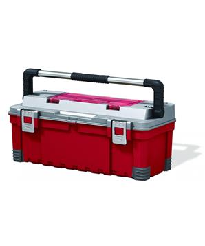 Levně Keter Skříňka na nářadí HAWK 26" s organizéry, černá/červená