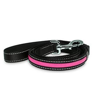 Levně Karlie LED nylonové vodítko růžové s USB nabíjením, 120cm