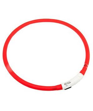 Levně Karlie LED světelný obojek červený obvod 20-75cm