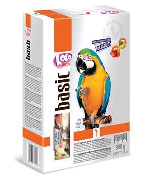 Levně LOLO Foody Life zeleninovo/ovocné krmivo pro velké papoušky 900g