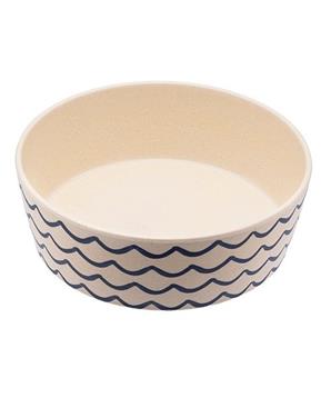 Levně Miska pro psa, BecoBowl - Bambusová-ocean-waves-L