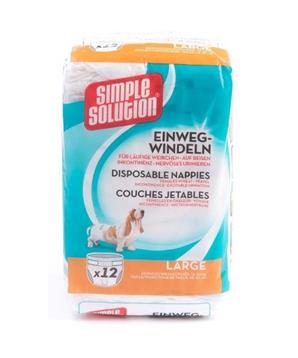 Levně Simple Solution Pleny pro psy, 12ks, velikost L