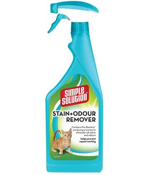 Simple Solution Stain & Odor Remover Odstraňovač skvrn a pachu pro kočky, 750ml