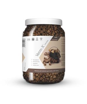 Levně Verm-X Přírodní granule proti střevním parazitům pro kočky 120g