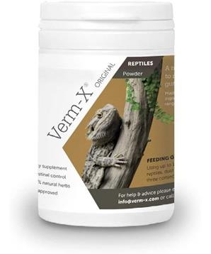 Levně Verm-X Přírodní prášek proti střevním parazitům pro plazy 25g