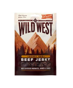 Levně Wild West Beef Jerky Honey BBQ 25g
