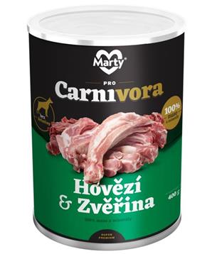MARTY konz. pro psy ProCarnivora-zvěř+hovězí