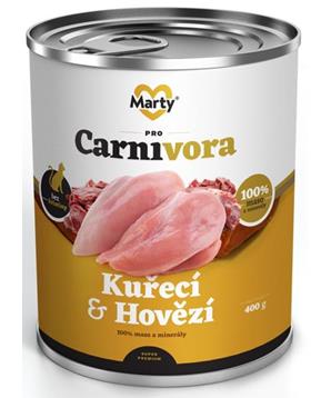 MARTY konz. pro kočky ProCarnivora-kuře+hovězí