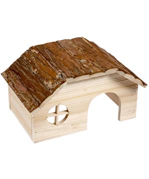 Levně Domek dřevo přírodní Duvo+28x18x16cm 1 ks