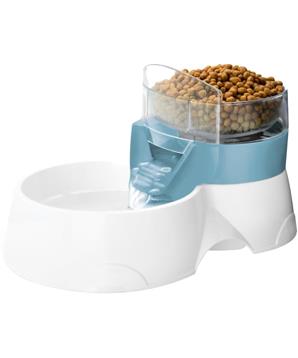 Levně Fontánka Pet Feeder s miskou pro krmení EBI modrá 28x19 1 ks