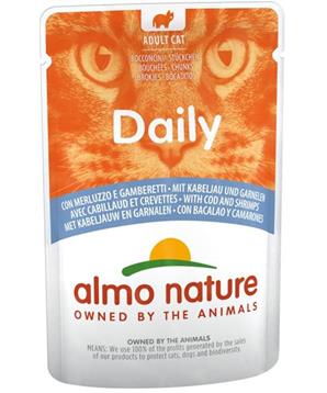 Almo Nature Daily Menu cat kaps. treska a krevety 