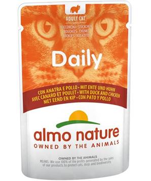 Almo Nature Daily Menu cat kaps.kuře a kachna 
