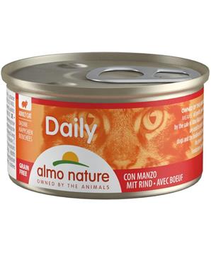 Almo Nature Daily Menu cat konz. kousky-hovězí 