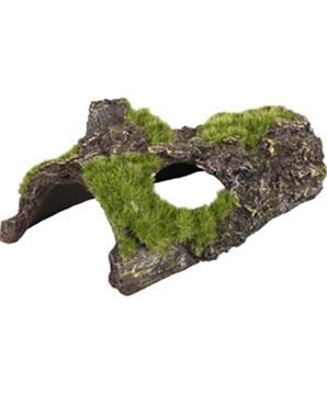 Dekorace umělá - kůra s mechem 15x9x16cm Flamingo