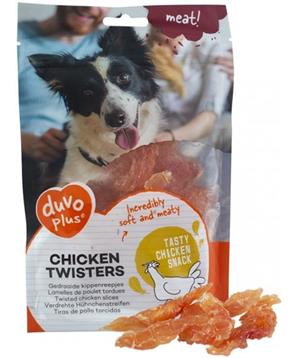Levně Duvo+ dog Meat! Chicken twisters 80g