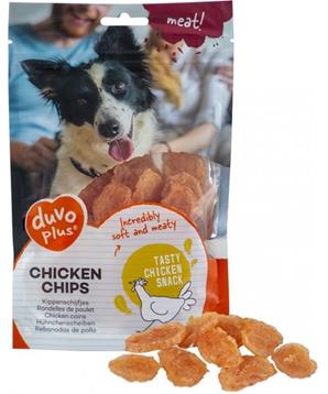Levně Duvo+ dog Meat! Chicken chips 80 g 80g