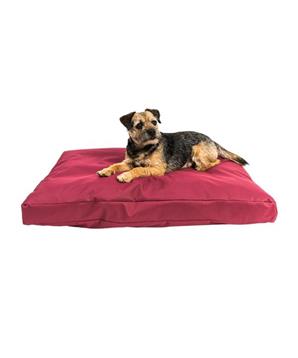 Levně Matrace nylon Buffy vínová se zipem 90x60x10