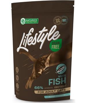 Levně Nature’s Protection Cat Dry LifeStyle GF Adult White Fish 1,5 kg
