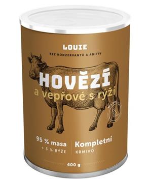 Louie konz. pro psy hovězí a vepřové s rýží