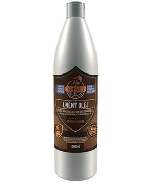 Levně Lněný olej pro koně TOPVET 1L