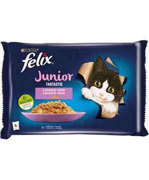 Levně Felix cat kaps.-Fant.Multipack Junior v želé 4 x 85 g