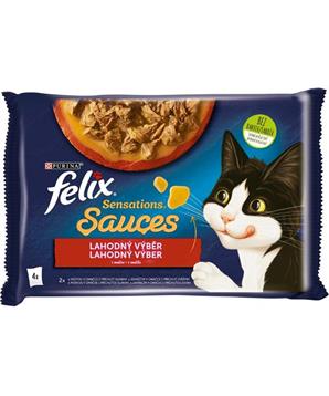 Levně Felix cat kaps.-Sens.Sauce Surpr.Multipack krůta 4 x 85 g