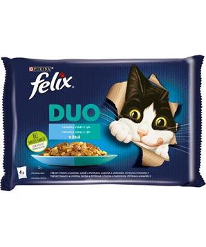 Levně Felix cat kaps.-Fantastic DUO Multipack výběr z ryb 4 x 85g