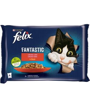 Levně Felix cat kaps.-Fant.Multipack masový výběr v želé 4 x 85 g