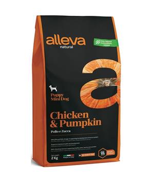 Levně ALLEVA NATURAL Dog Dry Puppy Chicken&Pumpkin Mini 2kg