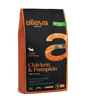 Levně ALLEVA NATURAL Dog Dry Adult Chicken&Pumpkin Mini 2 kg