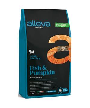 ALLEVA NATURAL Dog Dry Adult Fish&Pumpkin Mini