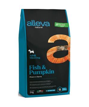 Levně ALLEVA NATURAL Dog Dry Adult Fish&Pumpkin Mini 2 kg