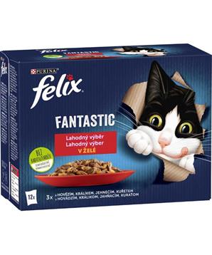 Levně Felix cat kaps.-Fant.Multipack masový výběr 12 x 85g