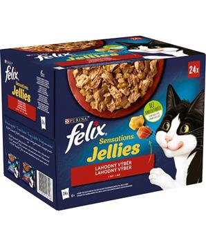 Felix cat kaps.-Sens.Jellies Multipack v želé 24 x 85 g